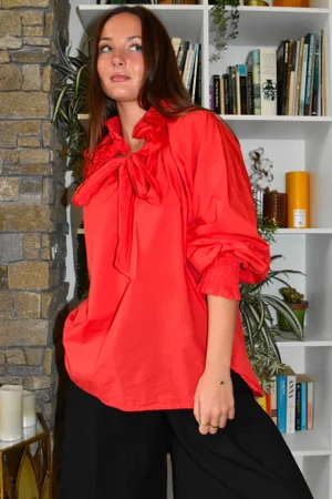 Paloma Tela Poet Blouse Chilli